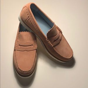 NWT Grenson Mens Ashley Loafer in Pink Suede